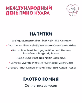 Пино Нуар: один сорт — множество характеров