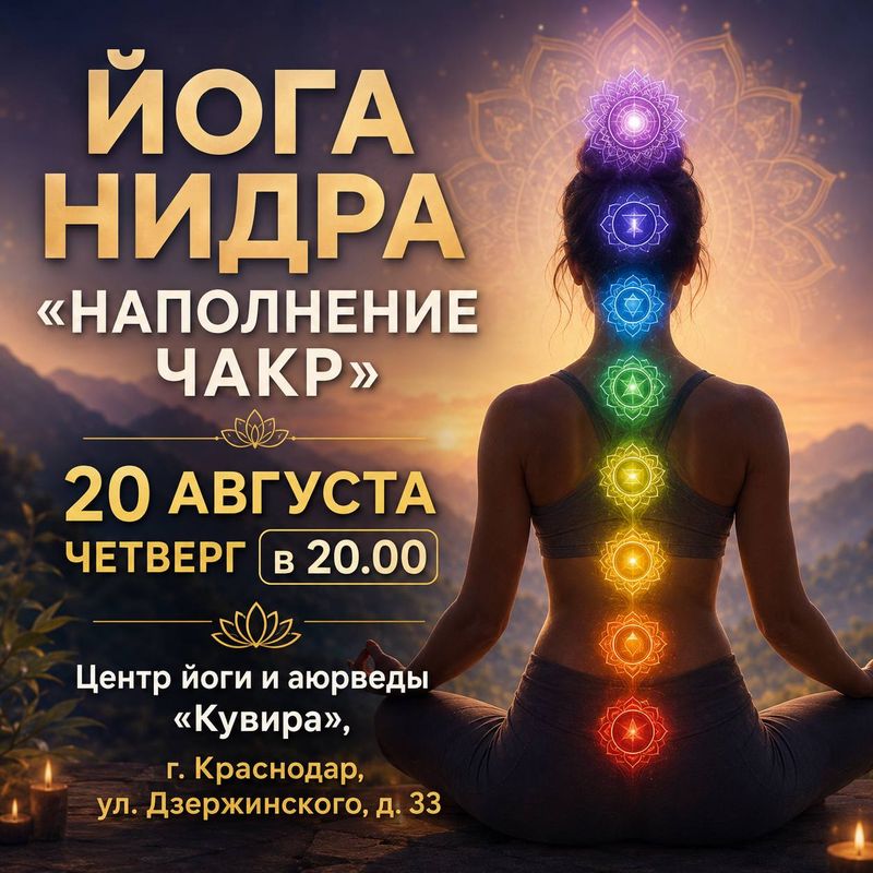 Йога нидра "НАПОЛНЕНИЕ ЧАКР"