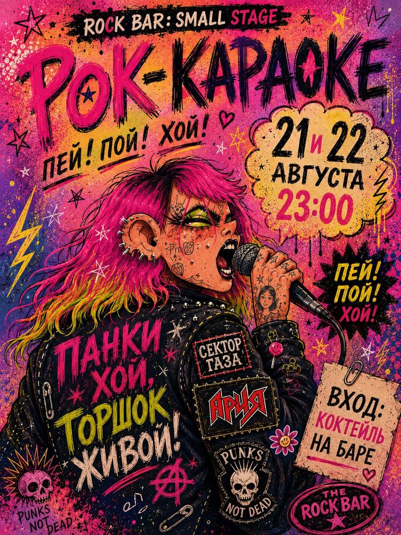 Рок-караоке в рок-баре на Красной, 76а