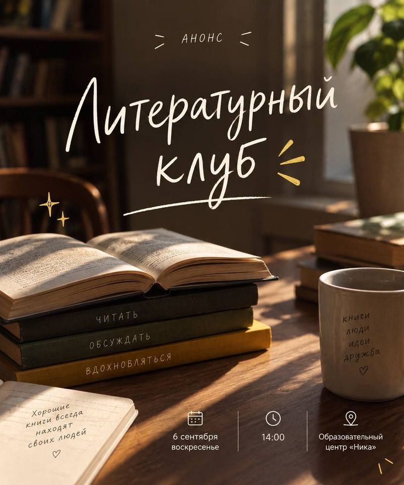 Детский литературный клуб: первая встреча