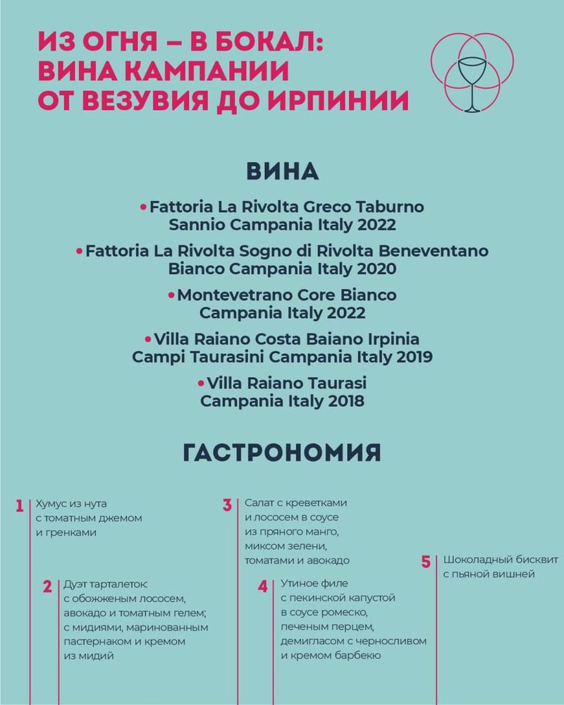 Из огня — в бокал: вина Кампании от Везувия до Ирпинии