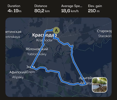 Велоклуб: заезд на 80 км вокруг города