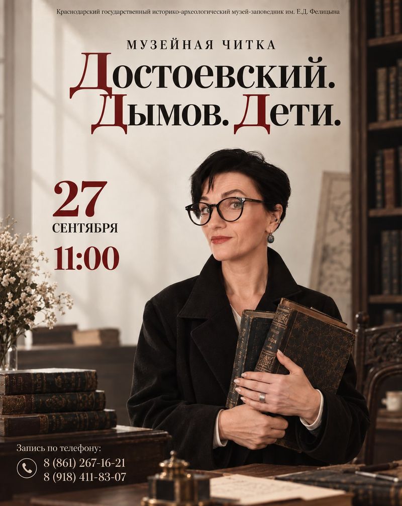 Музейная читка "Достоевский. Дымов. Дети"