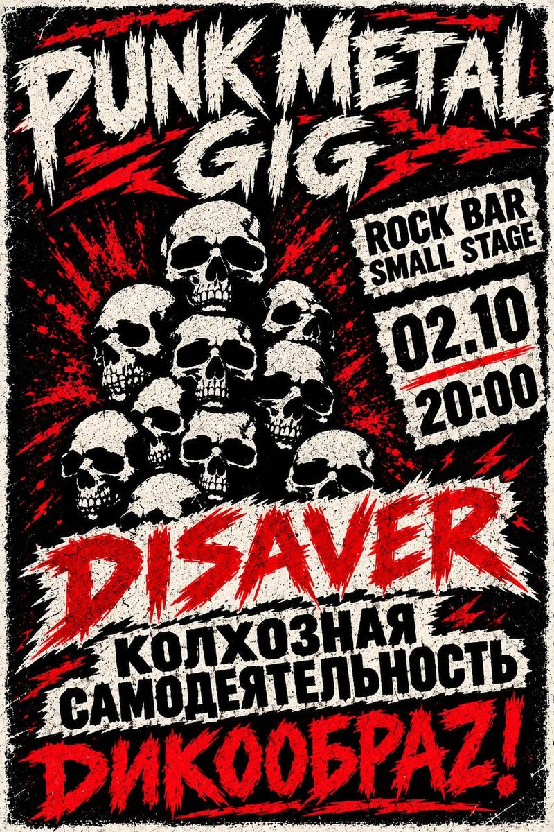Punk metal gig в Rock Bar Small Stage