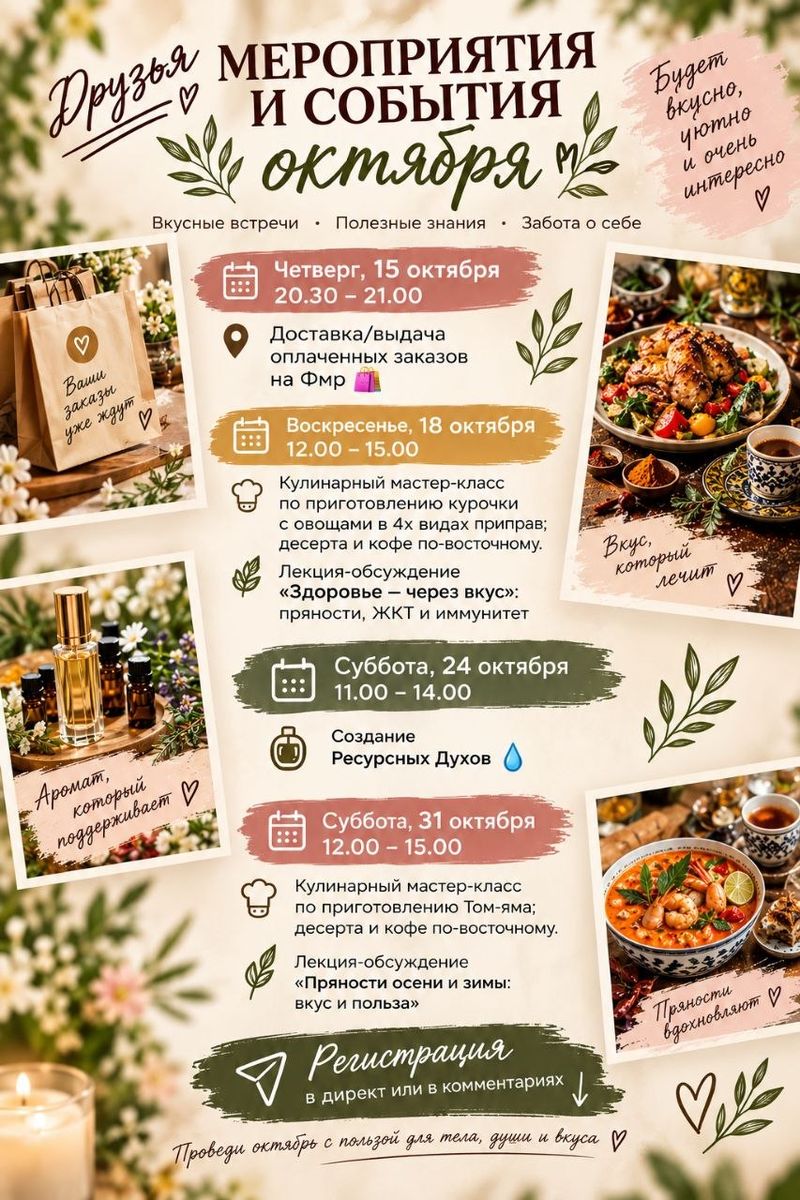 Кулинарный мастер-класс и лекция