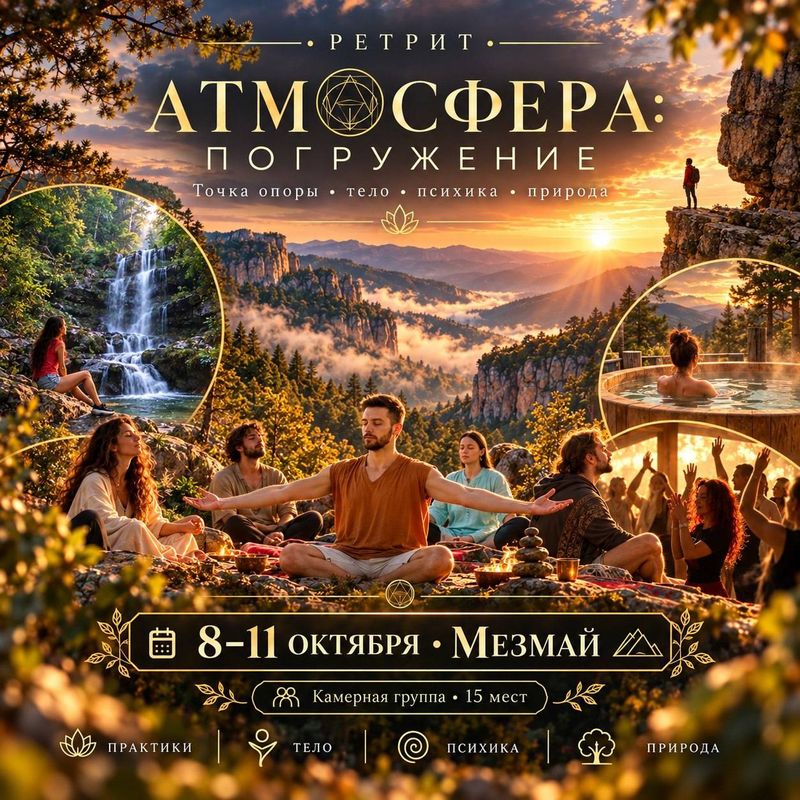 Атмосфера: погружение — 4-дневный ретрит в Мезмае
