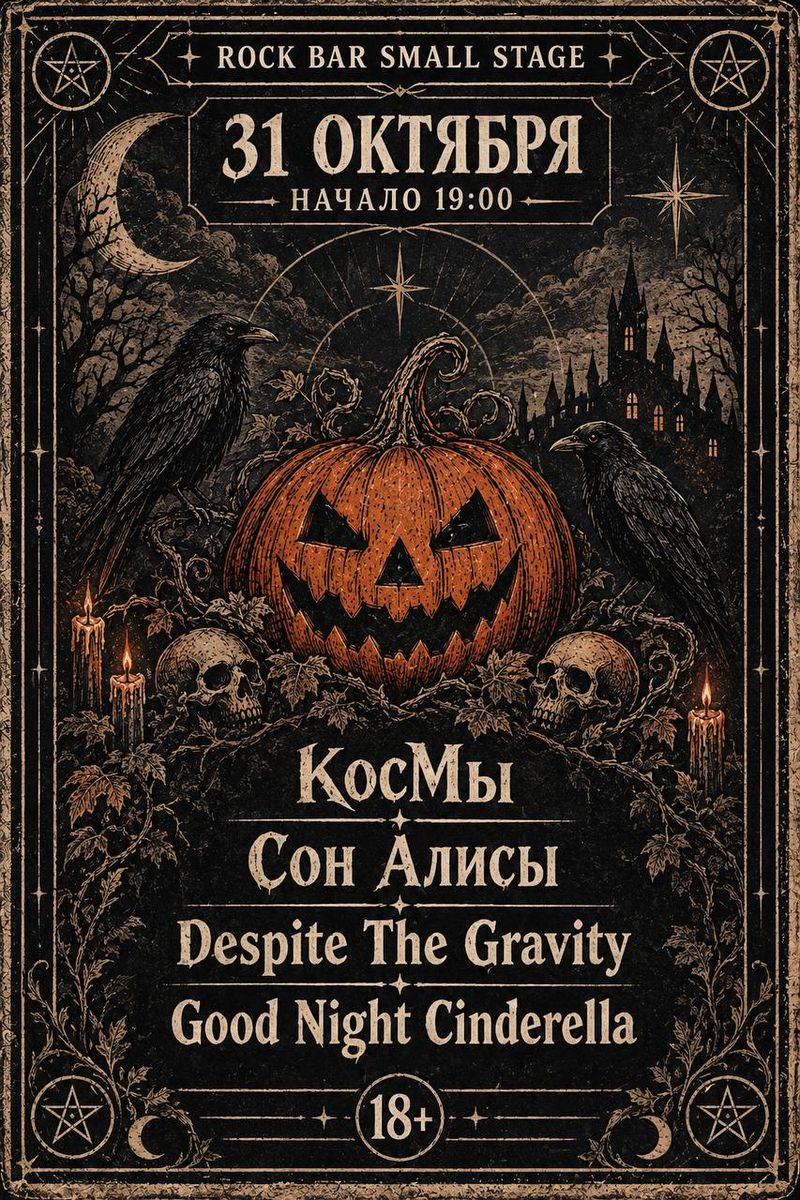 Rock Bar Small Stage: КосМы, Сон Алисы, Despite The Gravity, Good Night