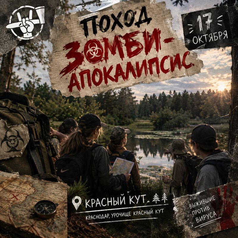Поход в Краснодаре в стиле "ЗОМБИ-АПОКАЛИПСИС"