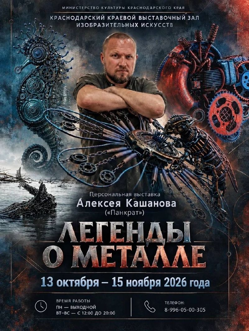 Открытие выставки "Легенды о металле" Алексея Кашанова