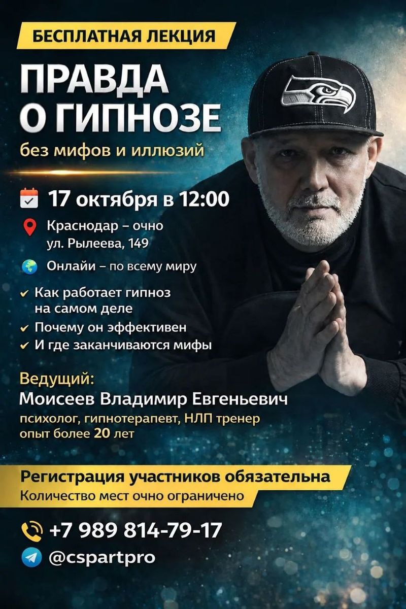Правда о гипнозе и психологии без мифов