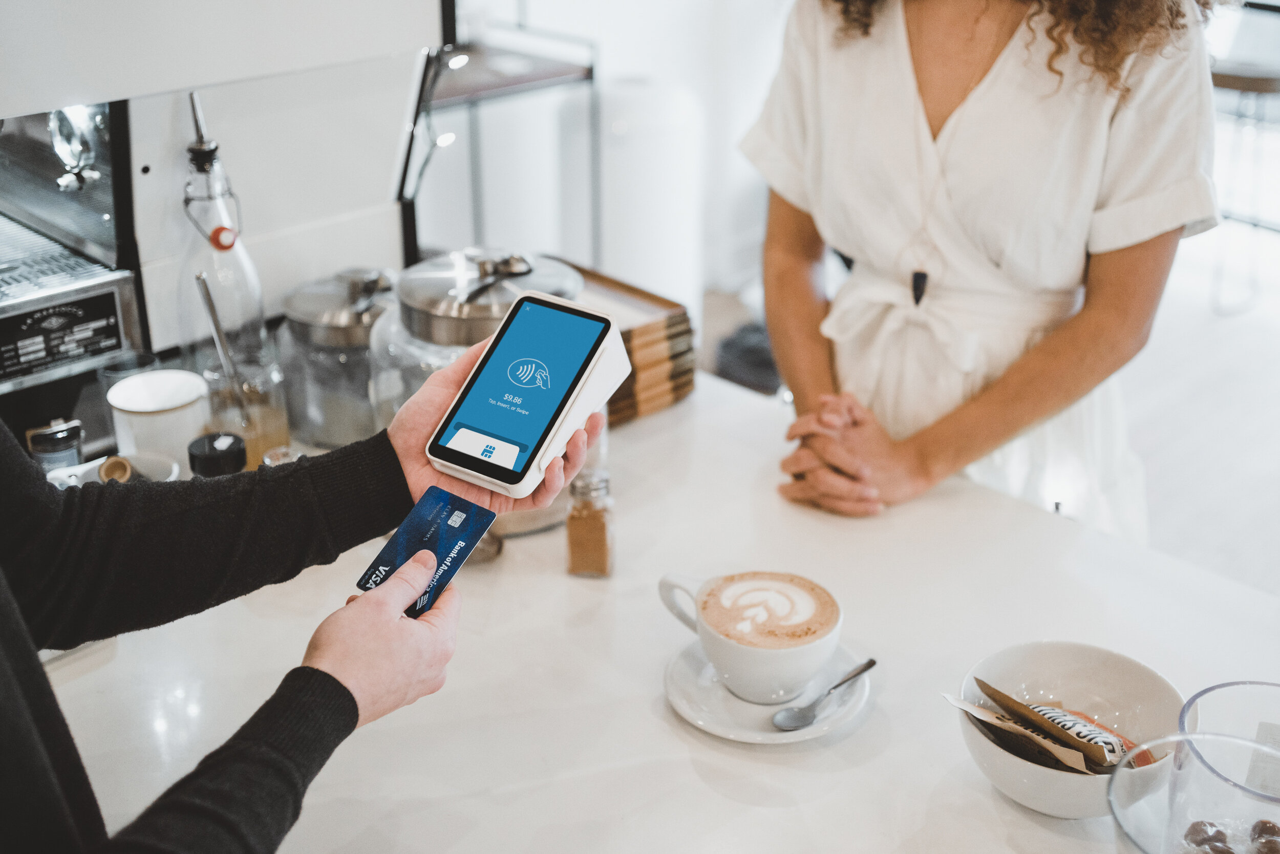 Square, VISA and the bank card take a slice of that payment.