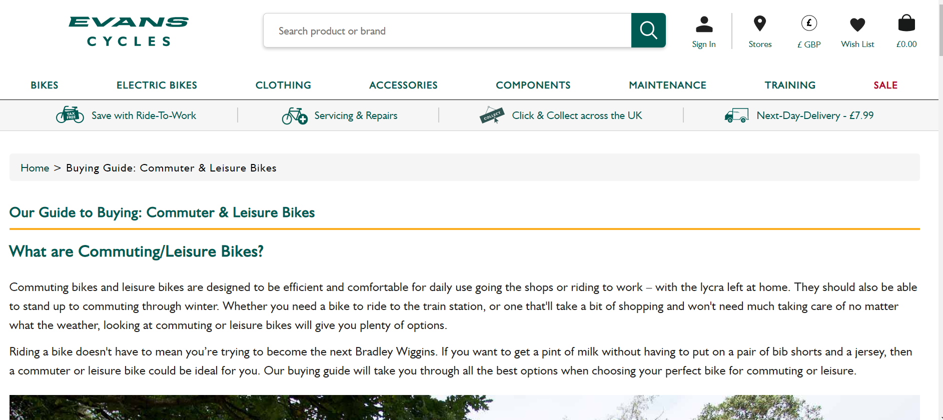 Page: https://www.evanscycles.com/buying-guides/commute-leisure-bikes
