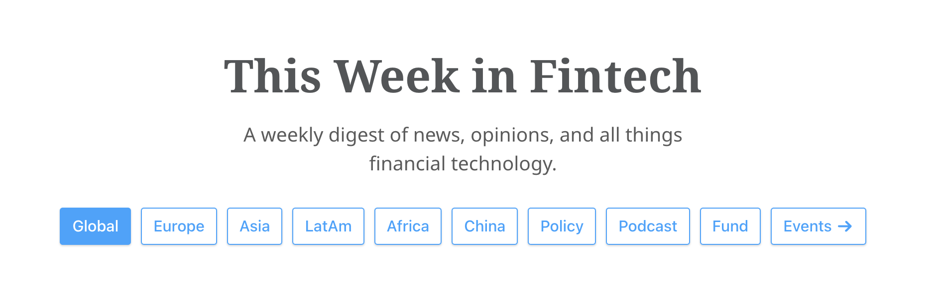 this week in fintech newsletter