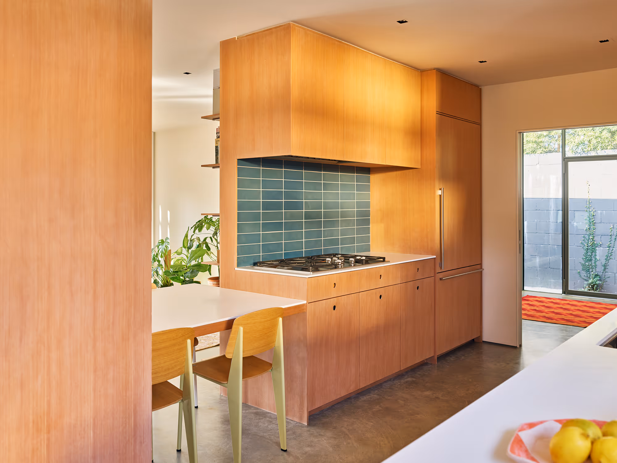 kitchen view with custom cabinetry