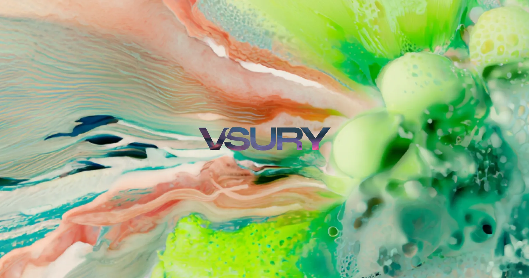  Abstract background with flowing organic patterns in teal and coral tones creating layered, textured surfaces, featuring "ANSWERS" text overlay and the question "How to Choose the Right Webflow Developer."