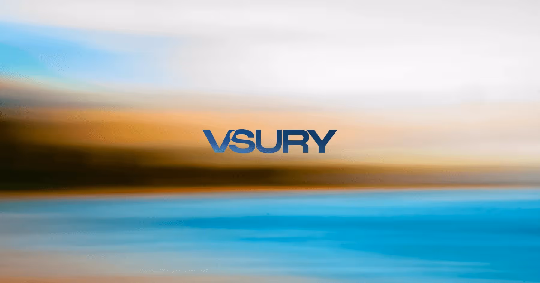 Abstract blurred landscape in warm earth tones and cool blues creating a sense of motion and fluidity with clean typography overlay.