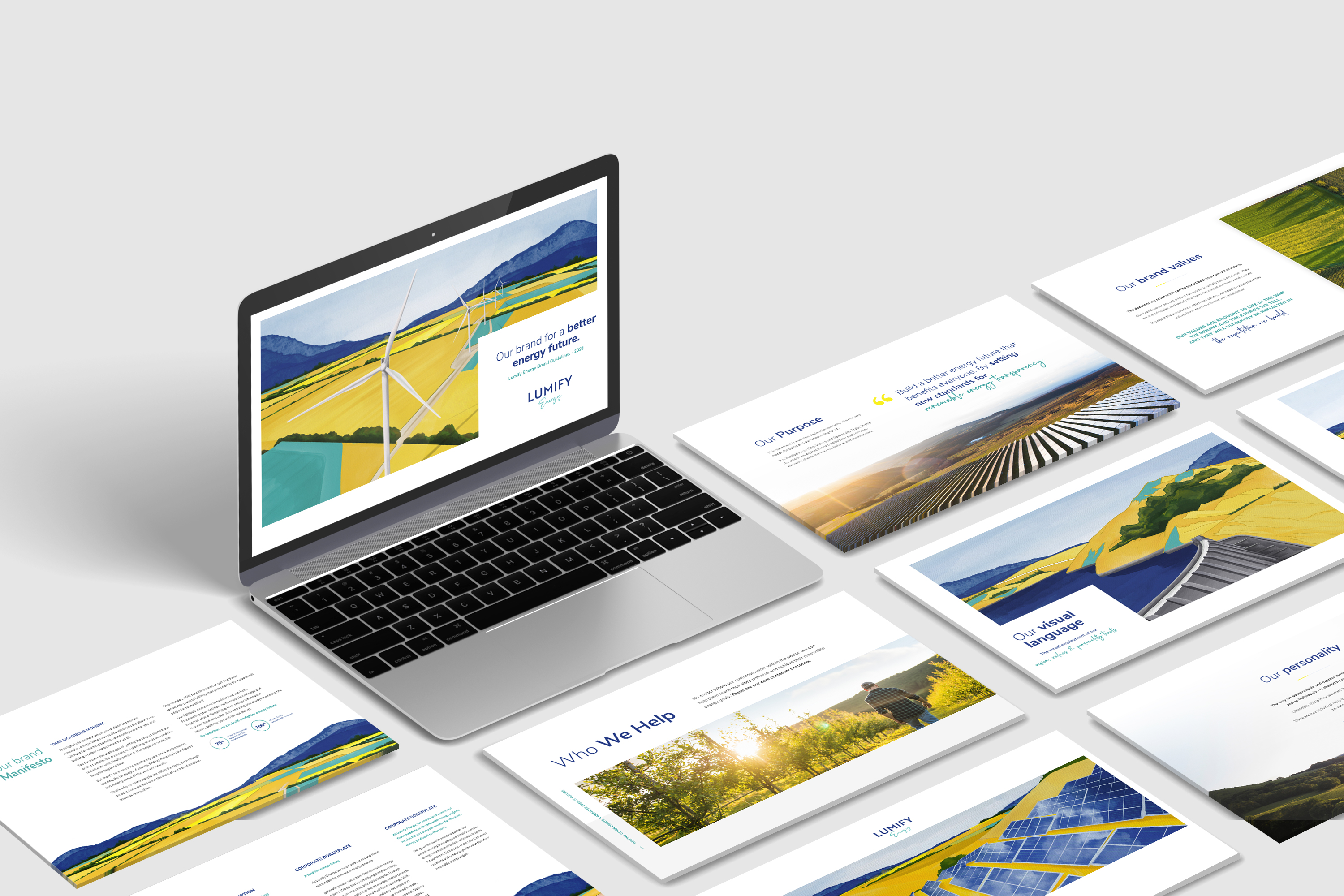A series of images highlighting  Lumify Energy's updated playbook.