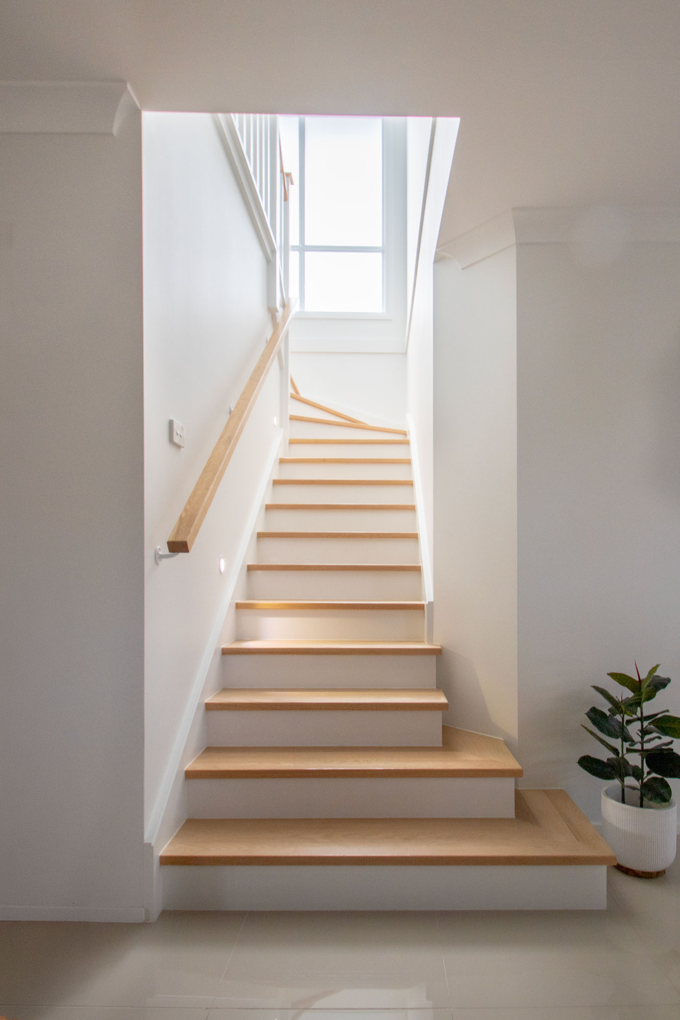 stairs to the new second storey addition