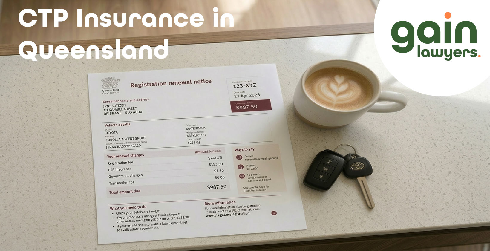 CTP Insurance in Queensland