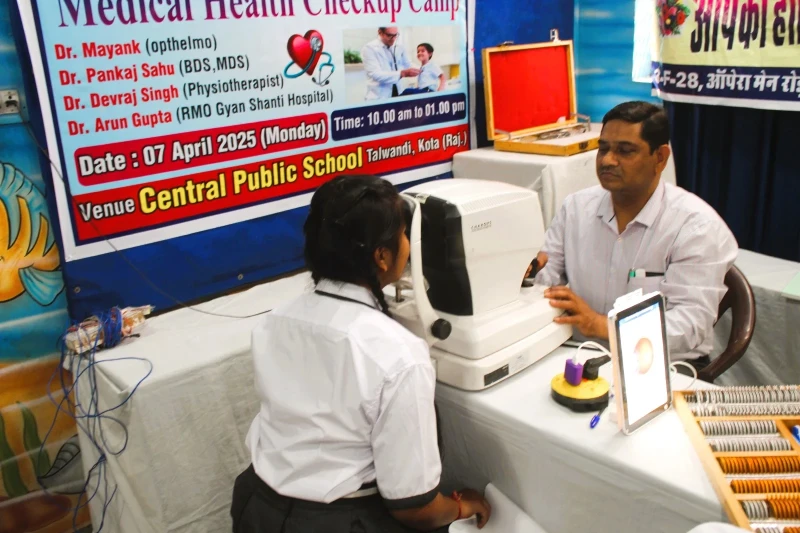 Community health check-up conducted by dedicated medical professionals.
