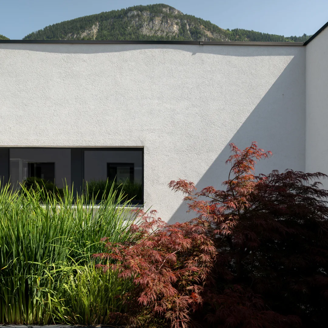 Barista preparing coffee with an automated espresso machine dispensing into a paper cup and a metal pitcher.