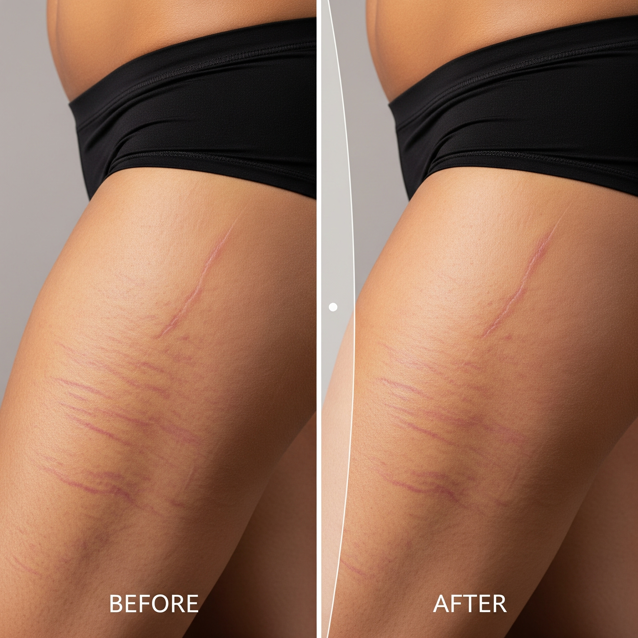 Stretch marks treatment result