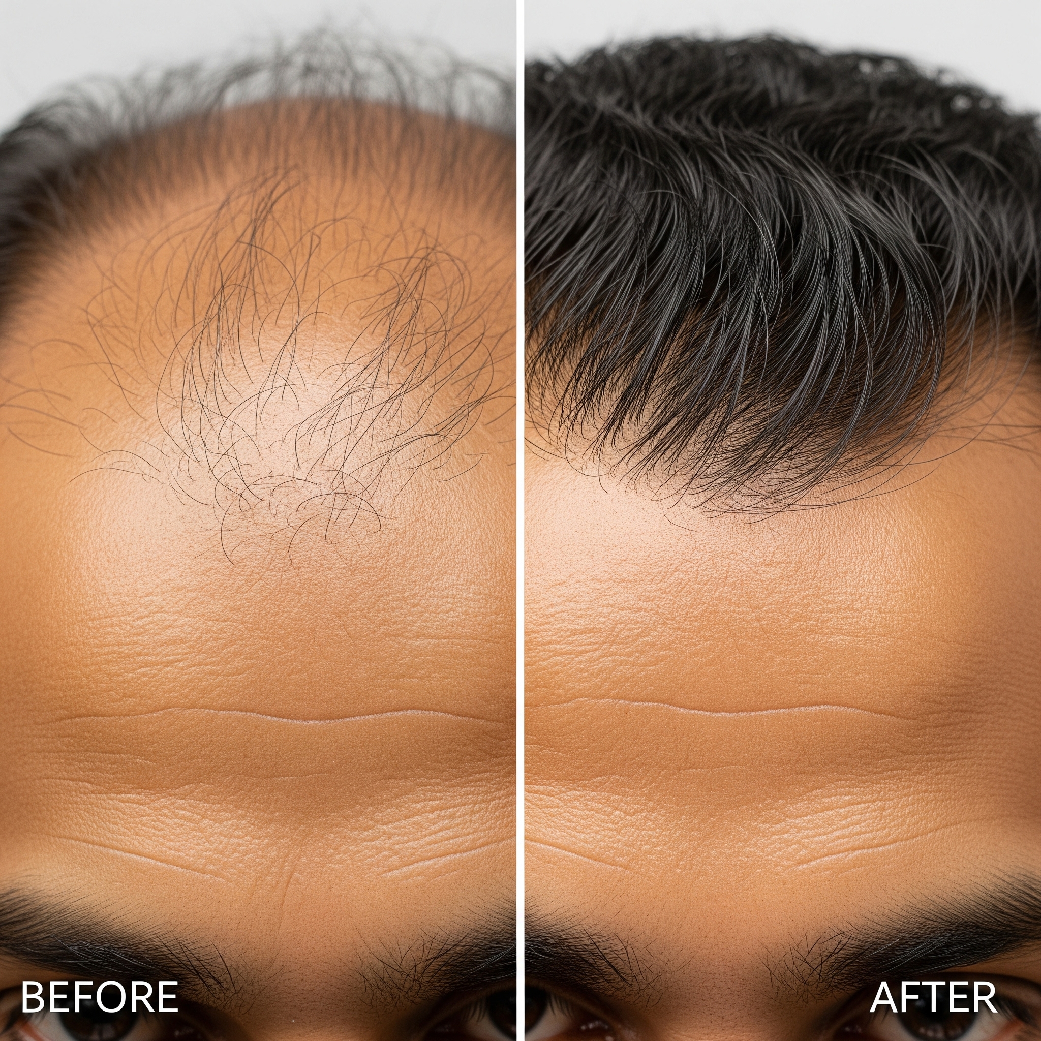 Hair loss treatment result