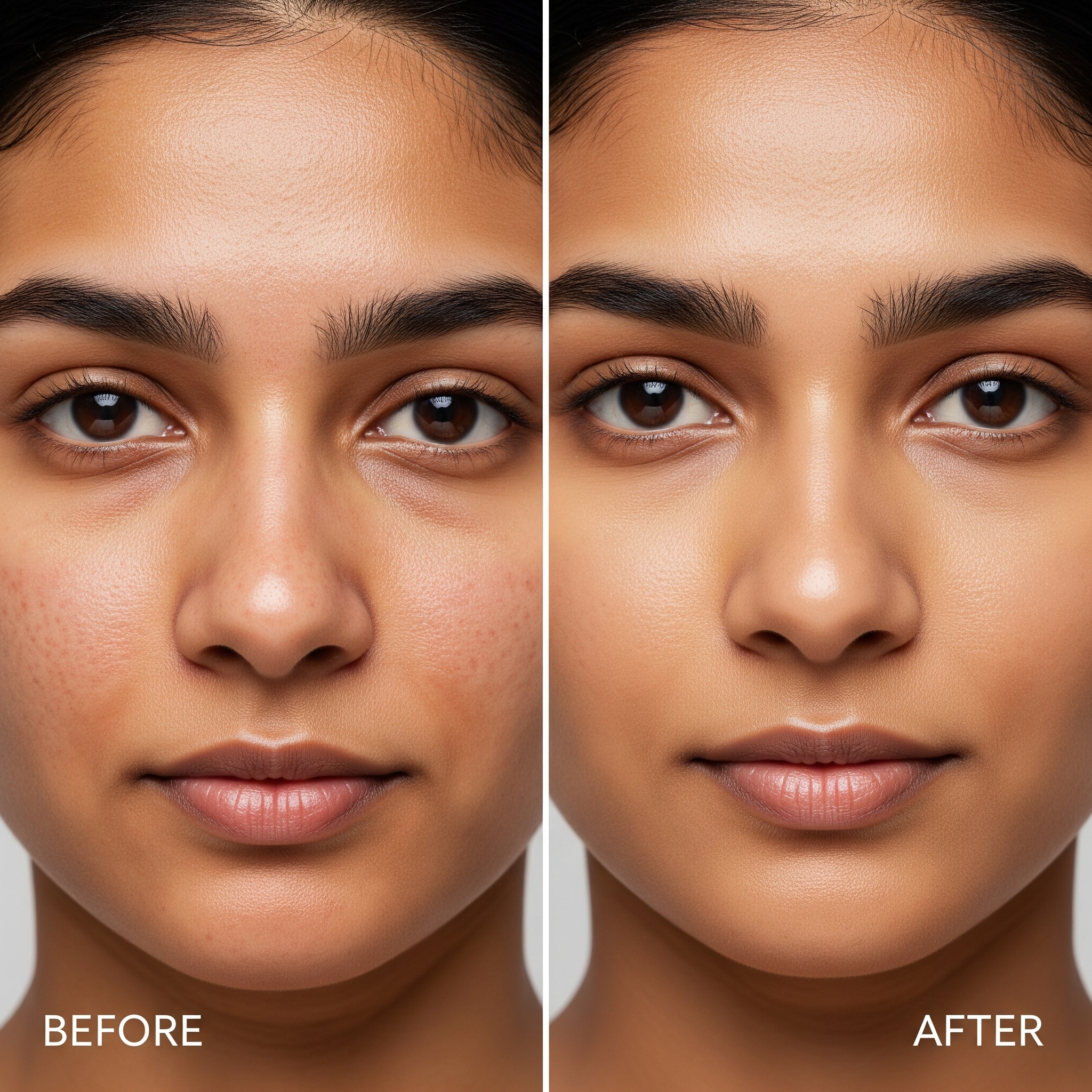 Laser treatment result