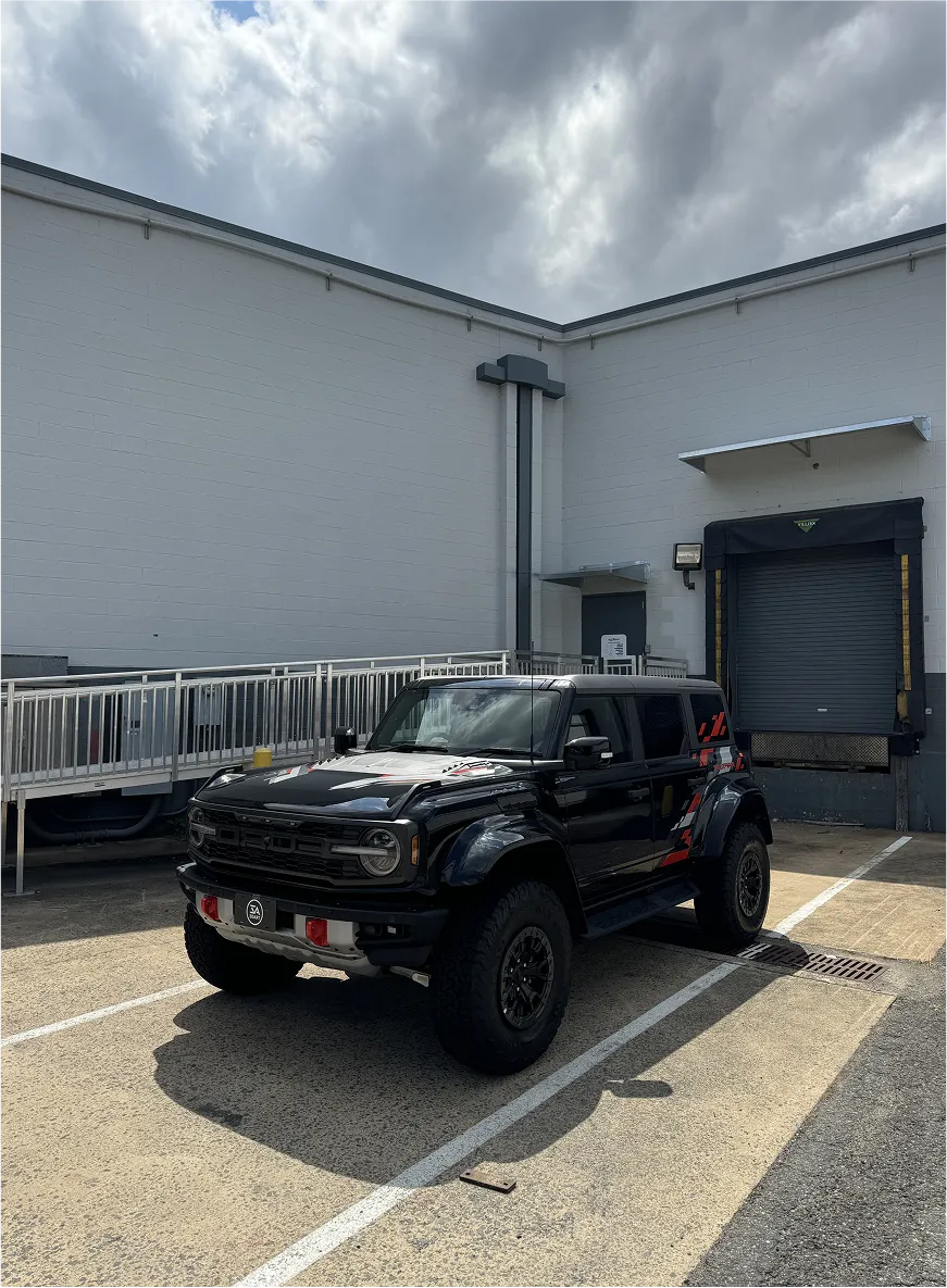 The 2025 Ford Bronco Raptor is engineered for high-speed off-road performance. With widened stance, FOX™ suspension, and a powerful EcoBoost V6, it’s ready to tackle dunes, rocks, and everything in between.