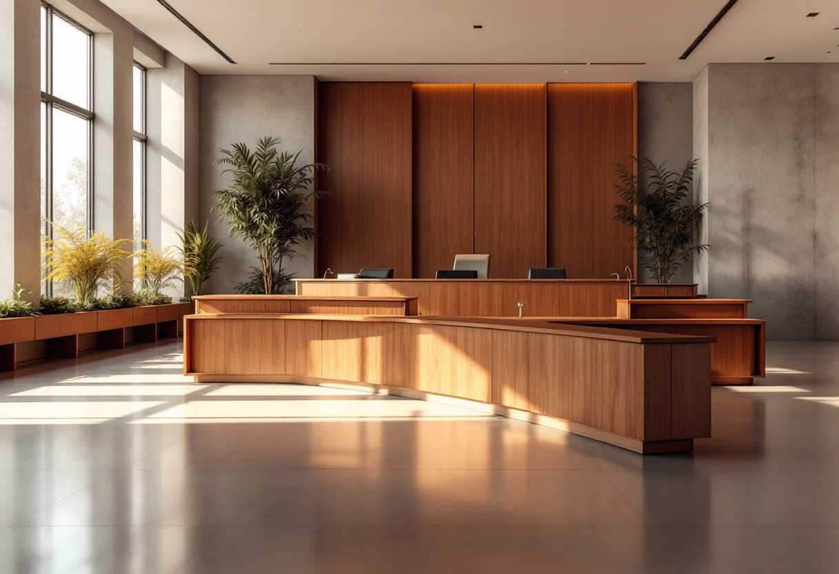 image of courtroom setting (for a legal tech)