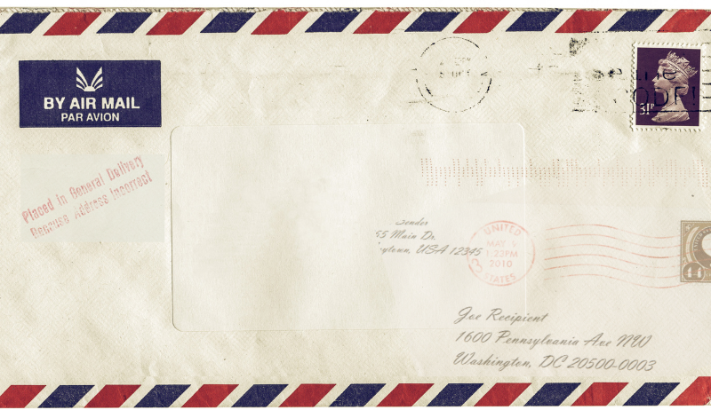 Incorrect Stamp on a Letter