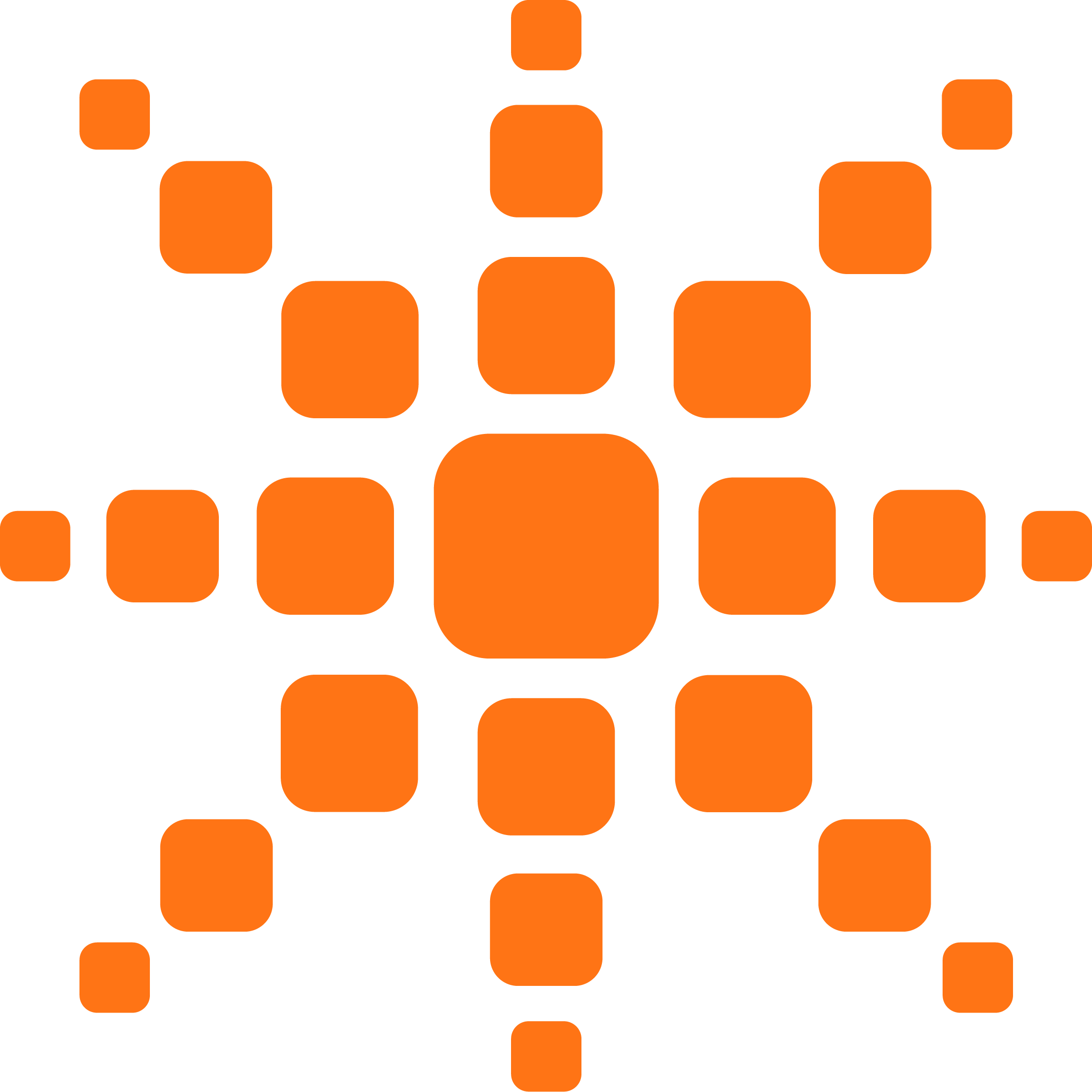 Orange Hypergene logga utan text