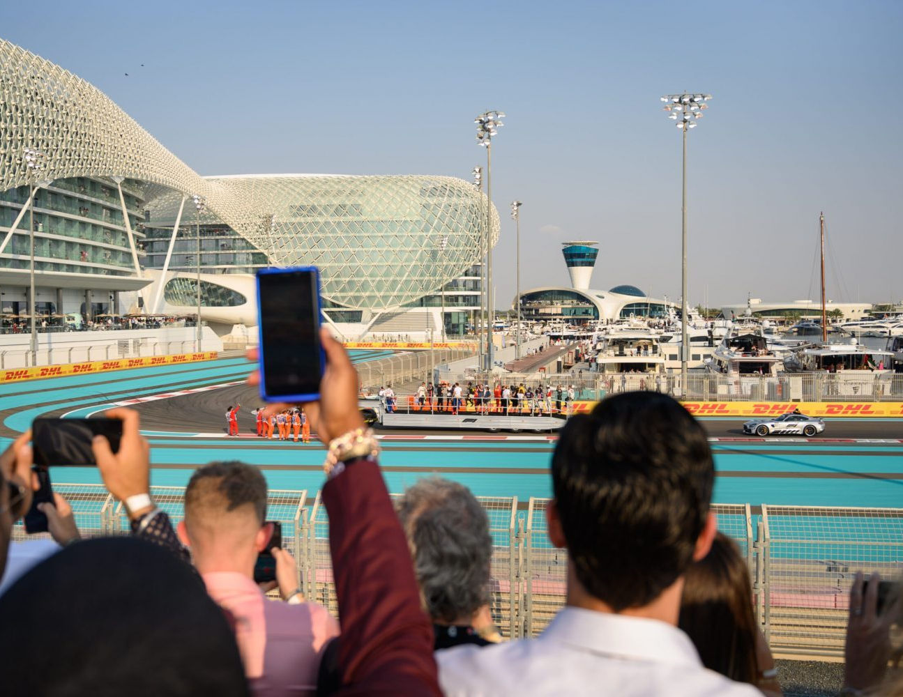 Guests at Yas Marina Circuit race day