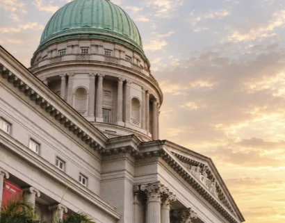The dome of the National Gallery Singapore
