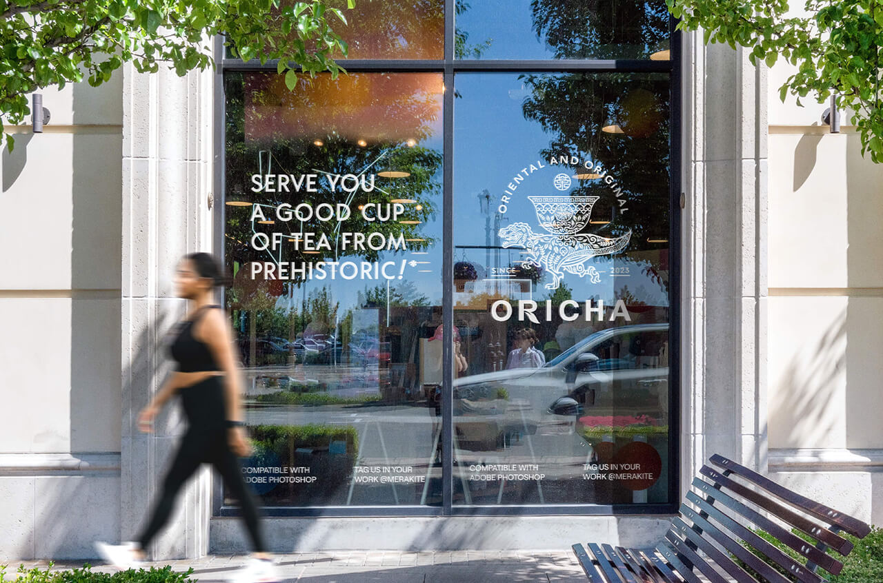 Oricha - Outdoor Glass Brand Identity Window Decal Photo