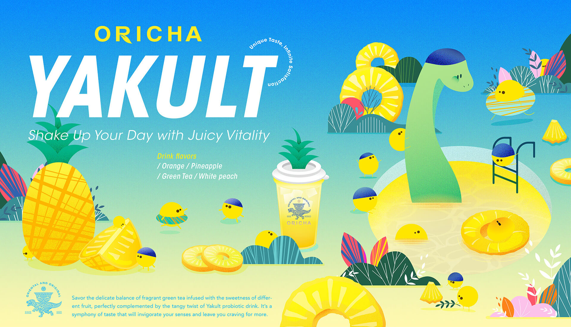 Oricha, Yakult-Pineapple Series, Horizontal poster