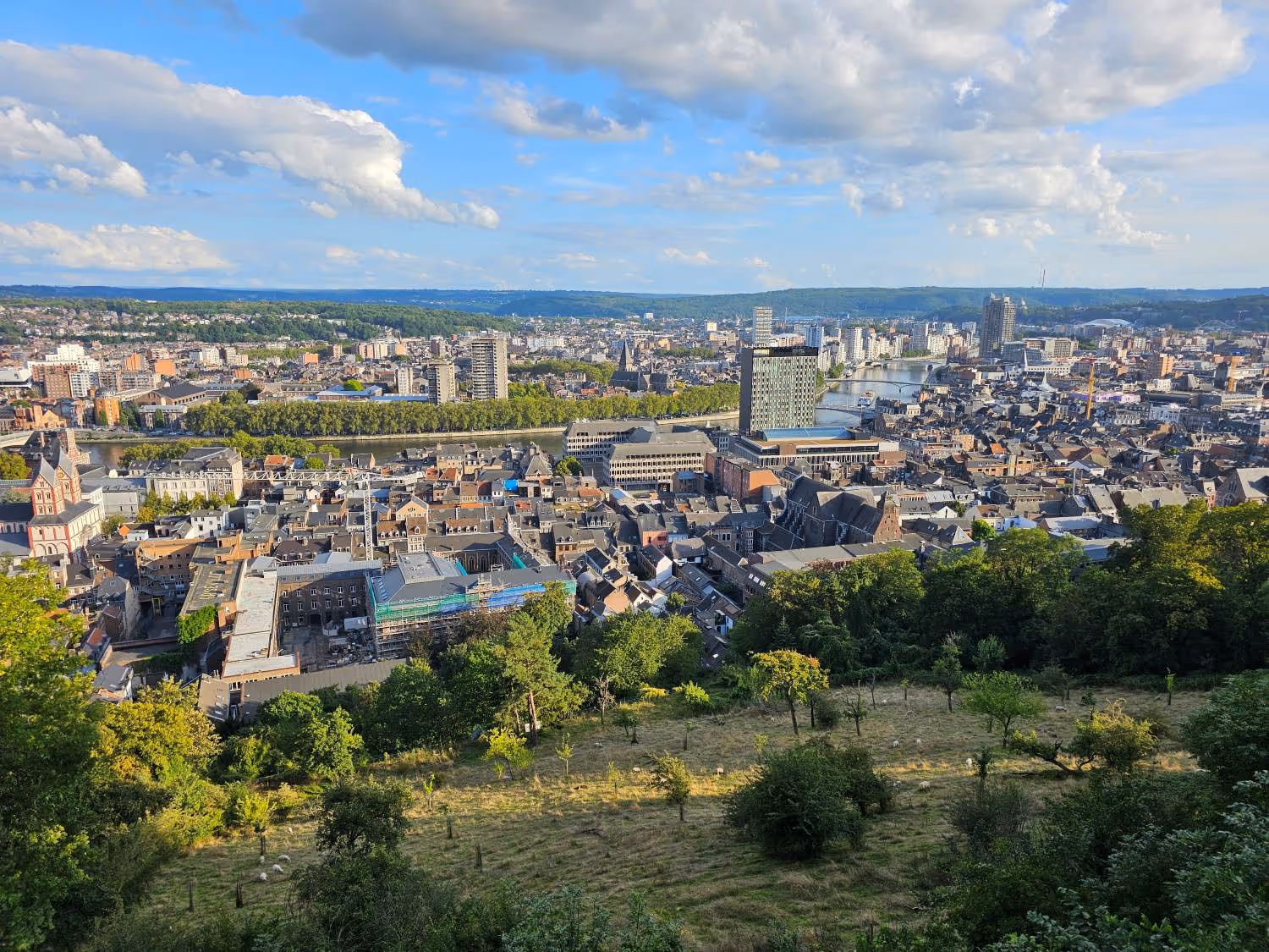 Vue sur Liège à partir des coteaux de la citadelle