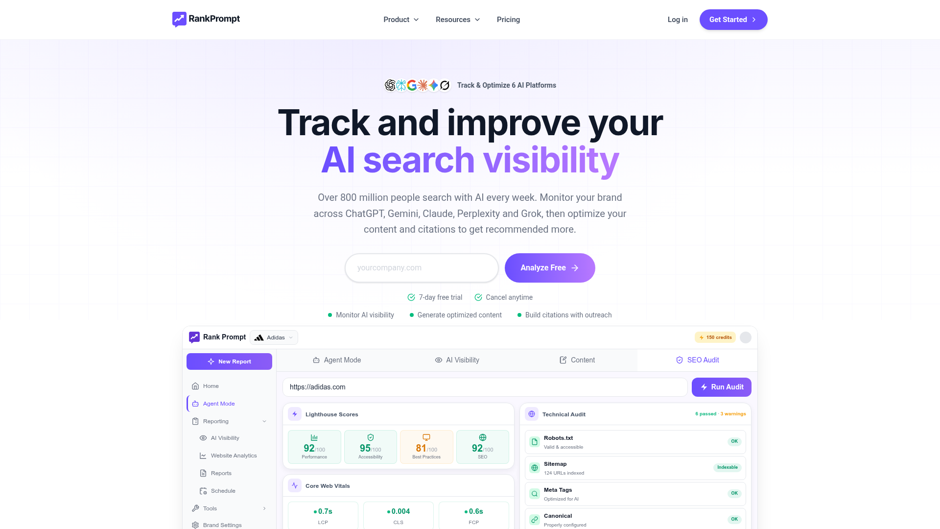 Rank Prompt homepage