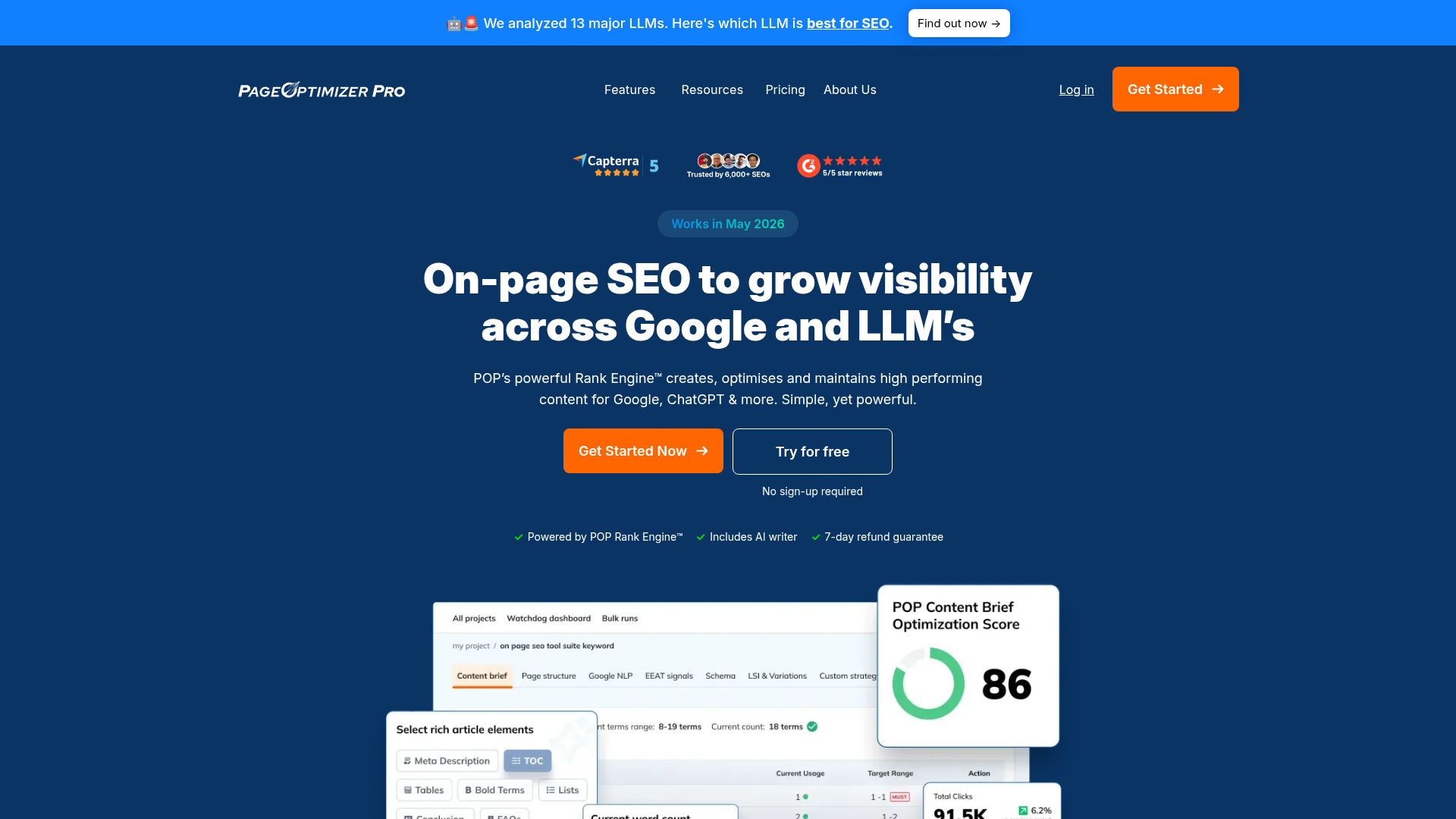 Page Optimizer Pro homepage