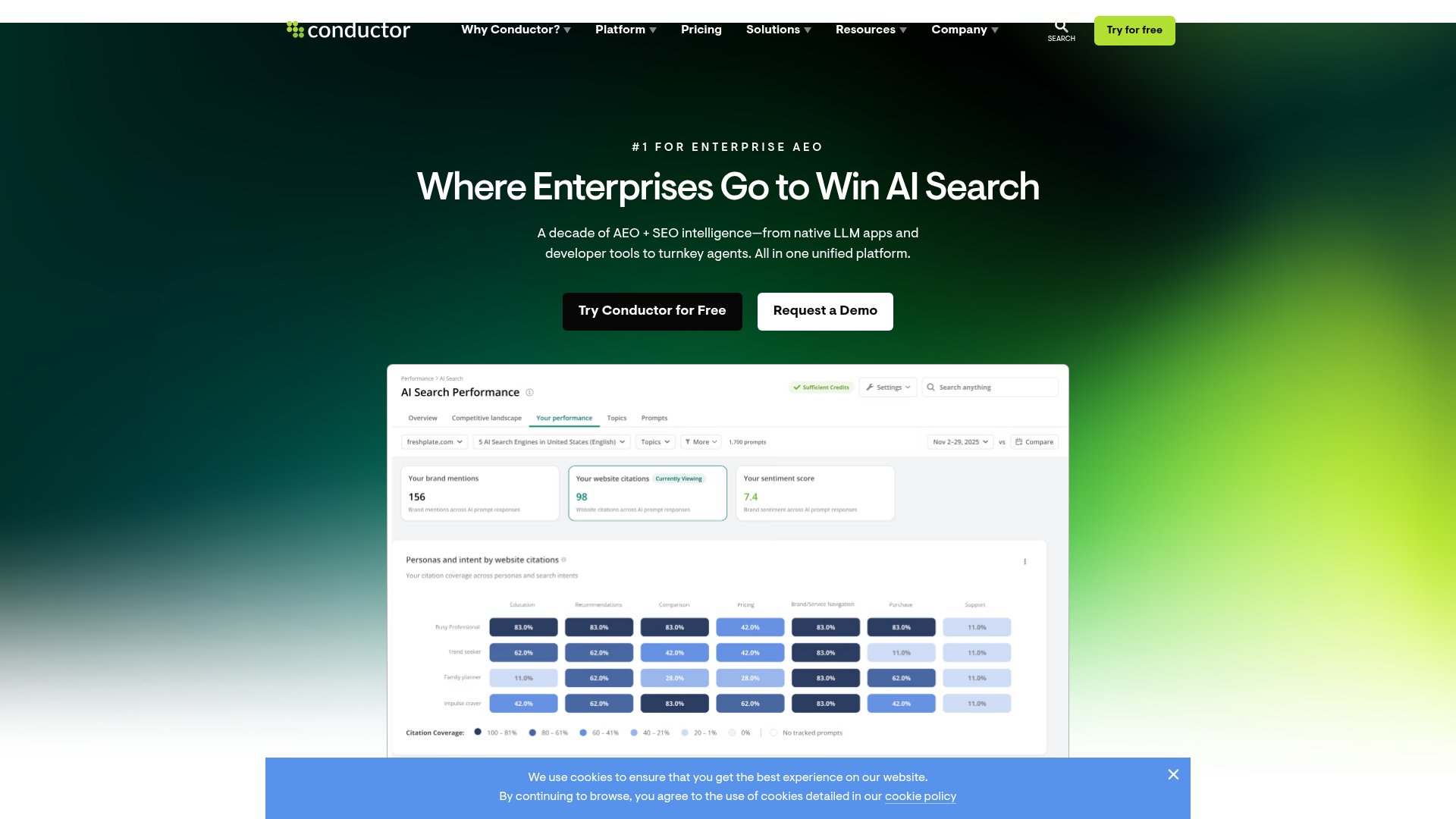 Conductor homepage