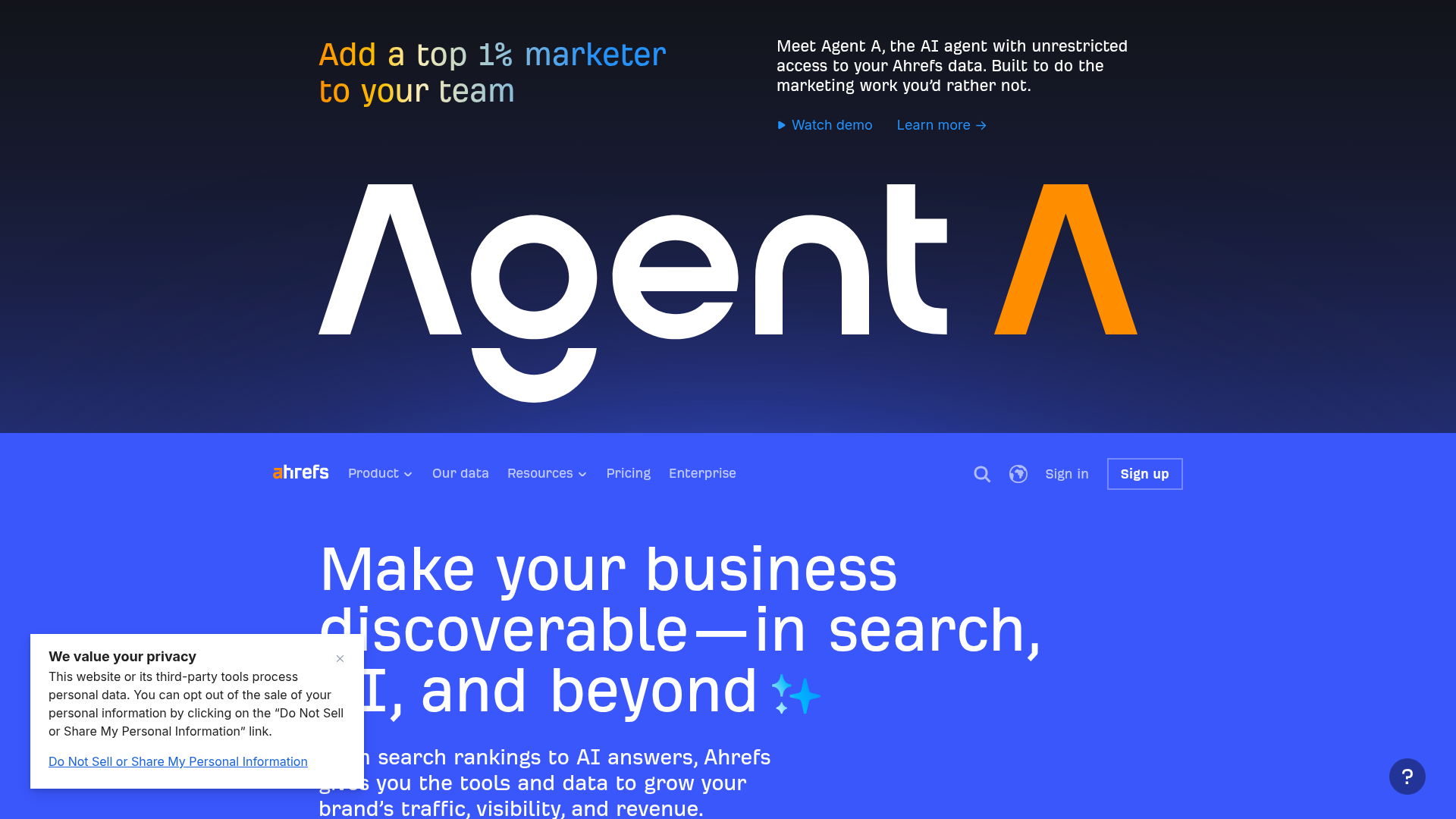 Ahrefs Brand Radar