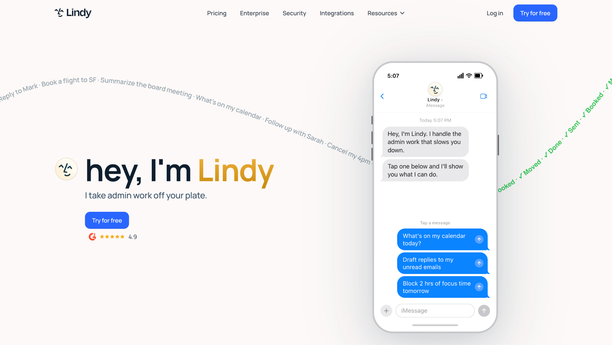 Lindy homepage