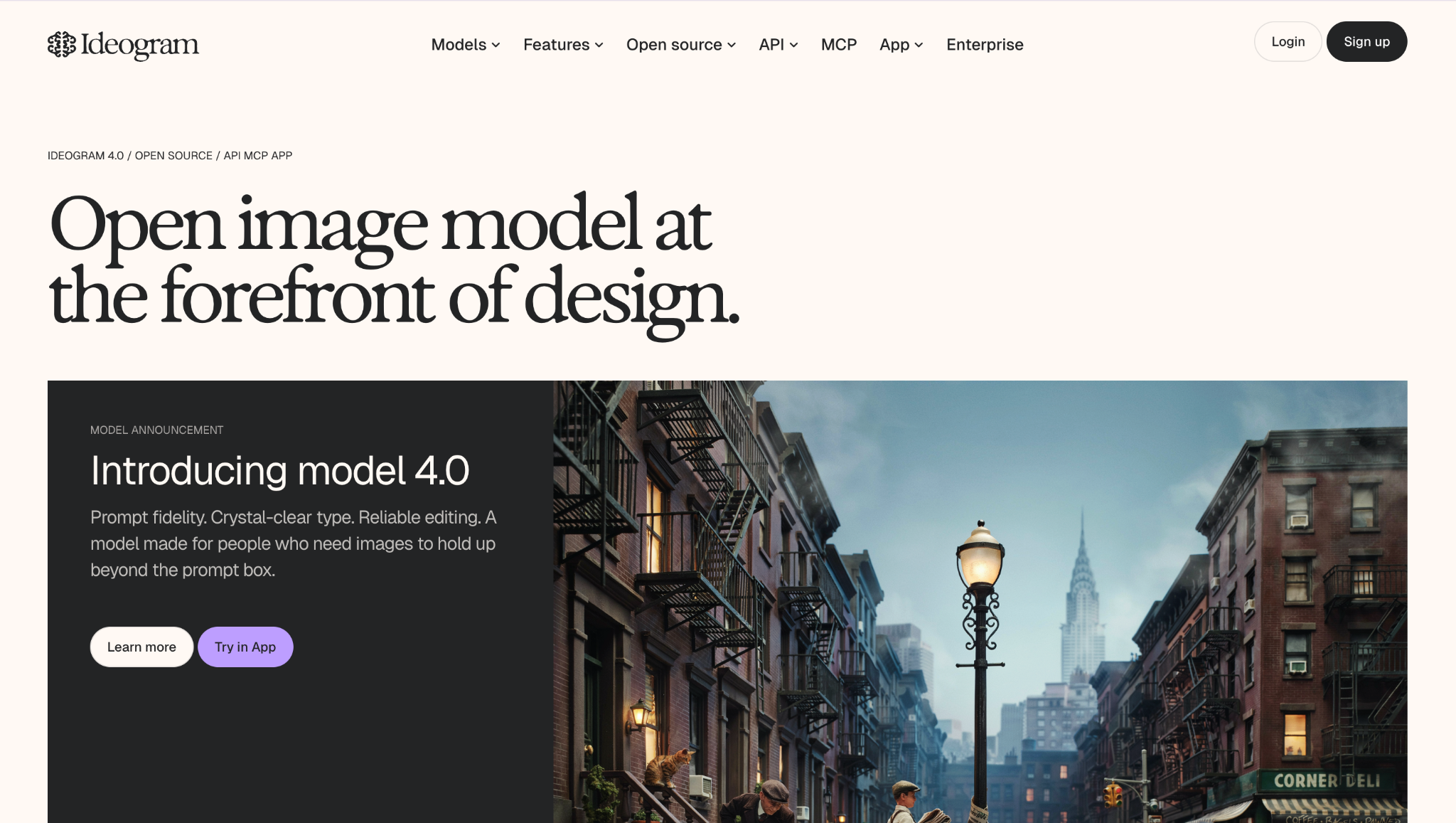 Ideogram homepage