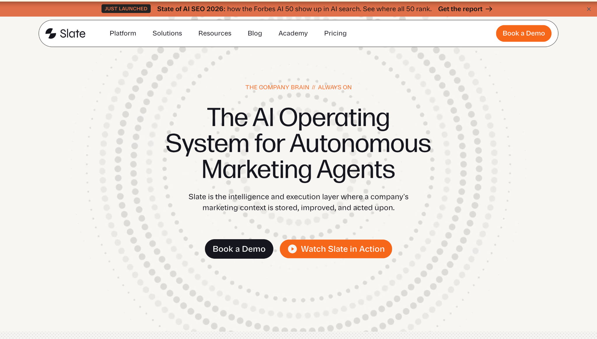 Slate: Agentic Content, SEO, And AI Search Platform
