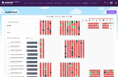 Table Seating, Sitzplan Screenshot