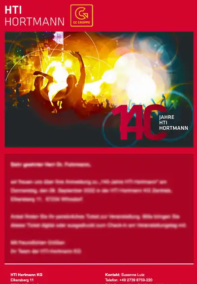 Reminder Email Screenshot