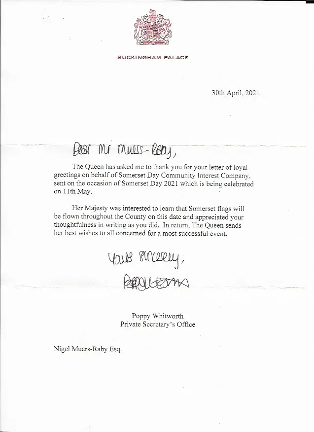 A Letter from The Queen