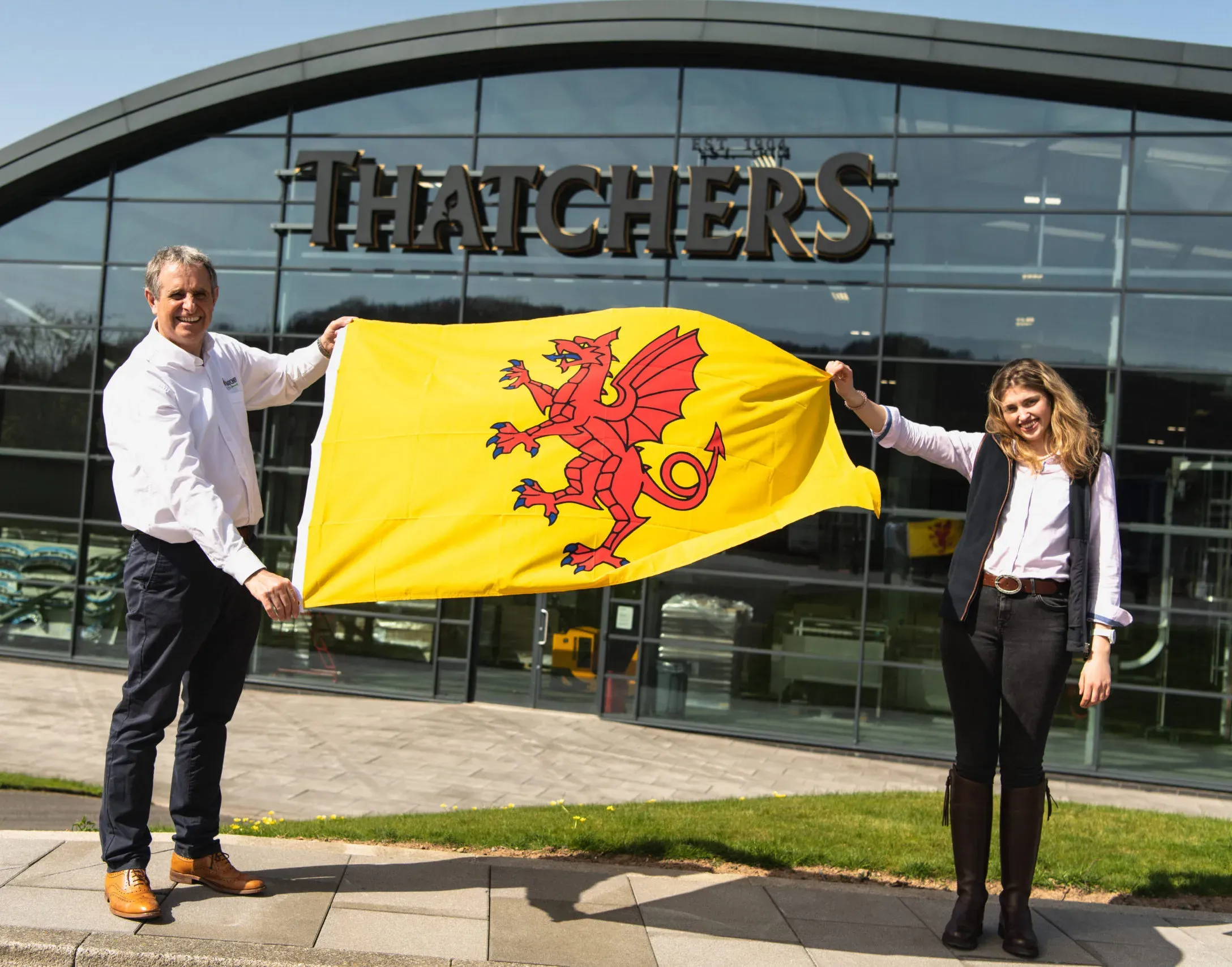 Thatchers prepare to raise a glass of cider and fly the flag for Somerset