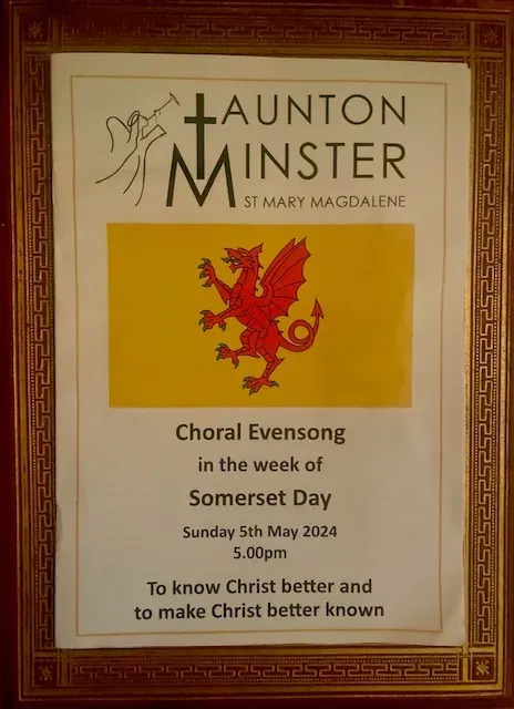 Somerset Day 2024 Choral Evensong order of service