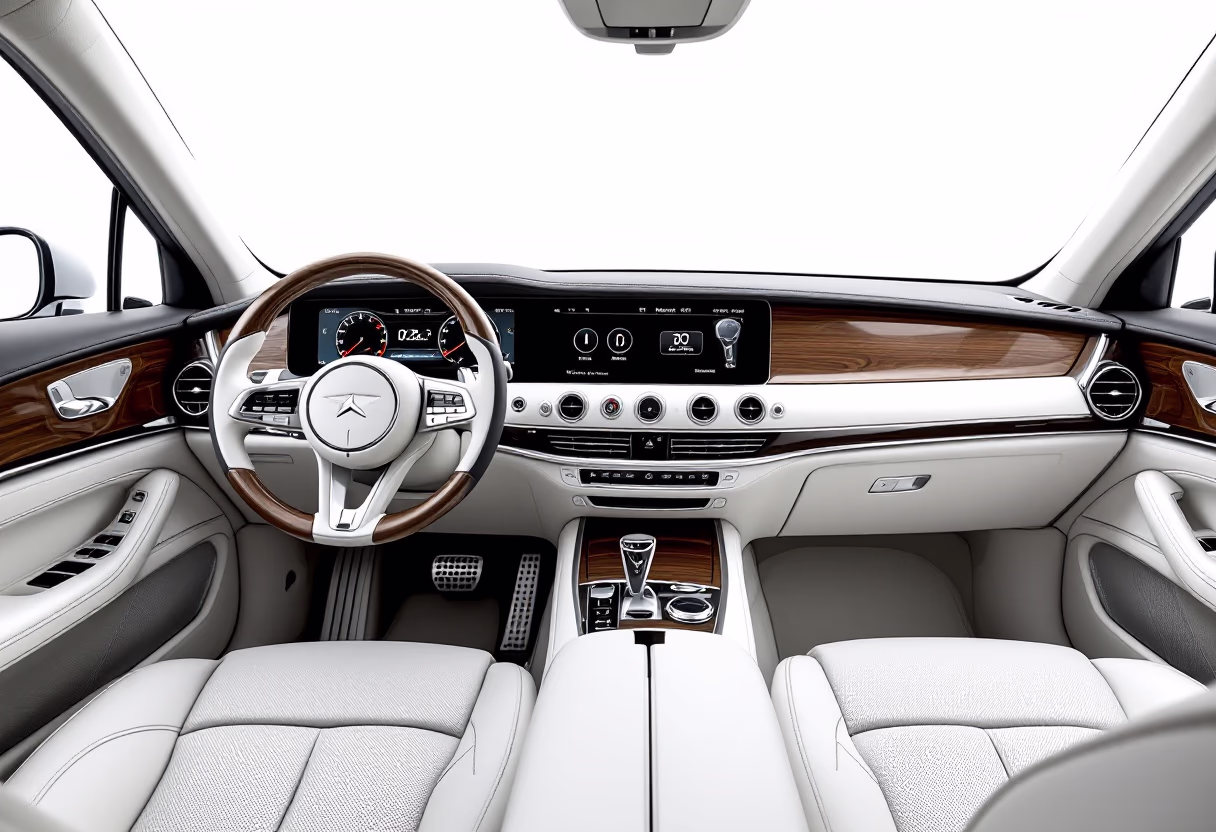 image of vehicle interior (for a auto dealership)
